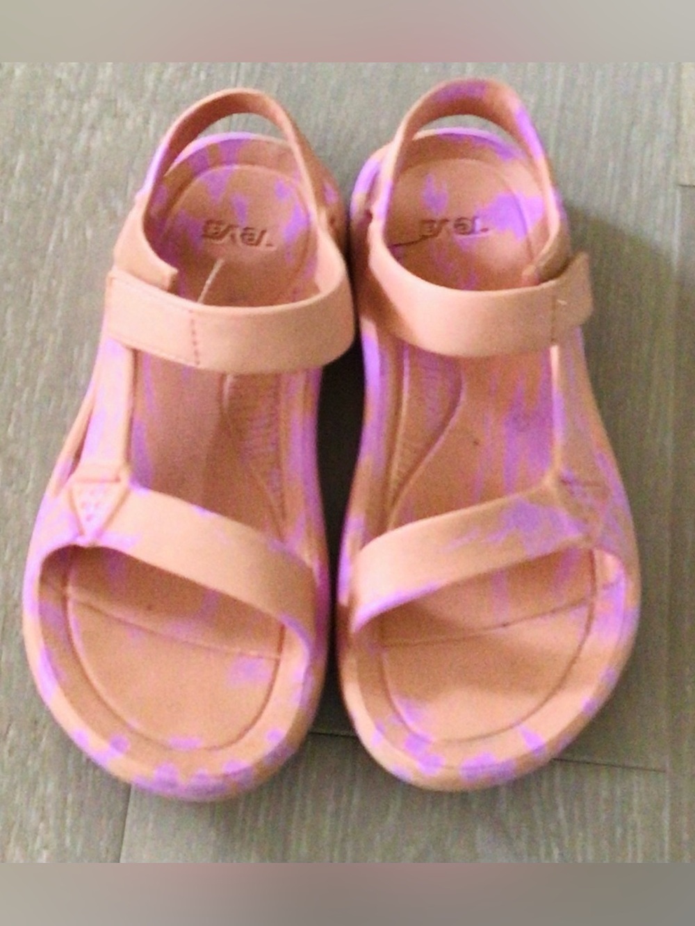 Women’s Teva Sport Sandals in Light Peach Sz 8 - Comfortable Adjustable Straps